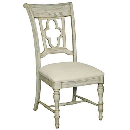 Side Chair with Quatrefoil Back